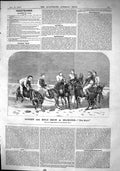 Old Print 1864 Donkey Mule Show Islington Animals Race Sport Ben Herring 19th