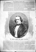 Old Antique Print 1864 Mr Samuel Phelps Famous Tragedian Moore Williamson 19th