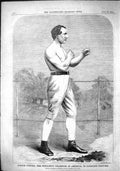 Old 1864 Joseph Coburn Pugilist Champion America Fighting Costume Spo Victorian