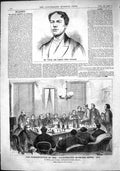 Old 1864 Famous Comic Vocalist Illustrated Sporting News Cup Lion Tav Victorian