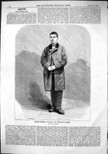 Old Print 1865 Portrait Young Furze London Well-Known Pugilist Sport Man 19th