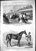 Old 1865 Gladiateur Horse Civil Service Athletic Club Prizes Lady Pag Victorian