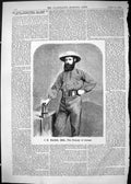 Original Old Antique Print 1865 Portrait Haire Pioneer Jersey 19th