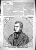Antique Print 1865 Portrait Rear-Admiral Rous Great English Turf Celebrity 19th