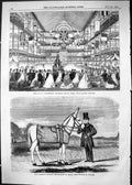 Old 1865 Royal Dramatic College Fancy Fair Ladies Stalls Famous Donke Victorian