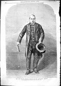 Antique Old Print 1865 Mr Harries Tilbury Haymarket Theatre Moore Williamson