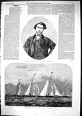 Old 1865 King Winner Temple Coat Badge Sailing Match Yacht Club Sport Victorian