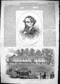 Old 1865 Charles Dickens Novelist Novel Trotting Match Cremorne Horse Victorian