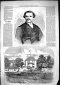 Old 1865 Signor Guiglini Tenor Majesty'S Theatre White Hart Barnes Th Victorian