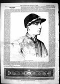 Antique Old Print 1865 Cannon Jockey Seven-Mile Champion Walking Belt Sport