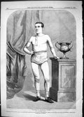 Antique Print 1865 Sam Barker Indomitable Boy Billingsgate Pedestrian Sport