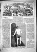 Old Antique Print 1865 Portrait George Topley Great Pedestrian Sport Man 19th