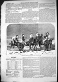 Antique Old Print 1865 Great Donkey Race Boxing Day Christmas Entertainment