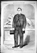 Antique Old Print 1866 William Ryall Birmingham Well-Known Pugilist Sport Man