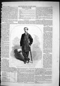 Old Antique Print 1866 Portrait Bennett Celebrated Leeds Player Sport Man 19th