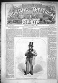 Antique Old Print 1866 Thomas Wilson Proprietor Sporting House Spotted Dog 19th