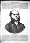 Antique Print 1866 Portrait Nemo Celebrated Turf Adviser Prophet Sport Man 19th