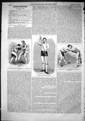 Old 1866 Well-Known Pole-Leaper Cumberland Westmoreland Wrestling Dev Victorian