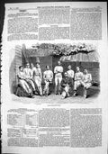Original Old Antique Print 1866 Portrait King'S College Crew Men Sport 19th