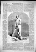 Antique Print 1866 Portrait Grace Celebrated Gentleman Cricketer Sport Man 19th
