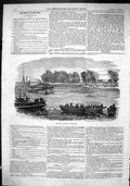 Original Old Antique Print 1866 River Thames National Regatta London Sport 19th