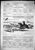 Old Print 1866 Athletic Sports Hon. Artillery Grounds Assault Arms Horses 19th