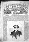 Antique Old Print 1866 Hugo Laudsberger Amateur Champion Gymnast Sport Man 19th
