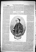 Original Old Antique Print 1866 Portrait Alfred Mellon Man 19th
