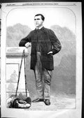 Antique Old Print 1867 Portrait Tom Allen Gallant Opponent Joe Goss Sport Man