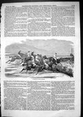 Original Old Antique Print 1867 Horse Racing Steeple Chase Sketch Jockeys 19th