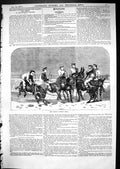 Old Print 1867 Great Donkey Race Blackey Tommy Brompton Grounds Men Sport 19th