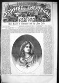 Antique Old Print 1867 Mrs Hermann Vezin Celebrated Actress Beautiful Woman
