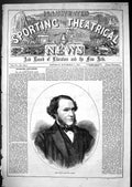 Antique Old Print 1867 Portrait Sir Joseph Hawley Bart Sporting Proclivities
