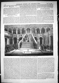 Original Old Antique Print 1867 Scene Doge Venice Drury Lane Theatre London