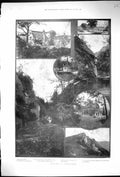 Antique Print 1898 Derbyshire Church Mappleton Throwley Hall Charles Cotton