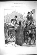 Old Antique Print 1893 Royal Wedding Duke York Lord Mayor Mansion House 19th
