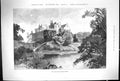 Old Antique Print 1889 Beaudesert England Mansion House Private Gardens 19th