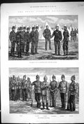 Old 1881 Royal Visit Edinburgh Scottish Volunteers War Fife Ayrshire Victorian