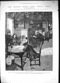 Old 1886 Family Home Boy Girl Window Seat Drawing Table Walter Besant Victorian