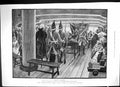 Old Antique Print 1886 War Ship Under Deck Scene Passengers Walter Besant 19th