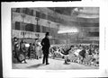 Original Old Antique Print 1881 Scene Rehearsing Pantomime Theatre Actors 19th