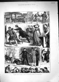 Original Old Antique Print 1881 Lights O' London Princess'S Theatre Scenes 19th