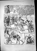 Old 1881 Scene Pantomimes Covent Garden Surrey Dresden Ballet Imperia Victorian