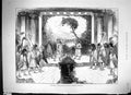 Original Old Antique Print 1883 Birds Aristophanes Cambridge University Theatre