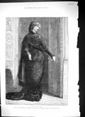 Antique Print 1880 Mdlle. Sarah Bernhardt Gilberte Frou-Frou Gaiety Theatre