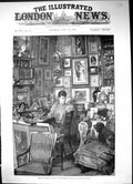Antique Old Print 1897 Princess Victoria Wales Boudoir Pictures Dog Chairs 19th