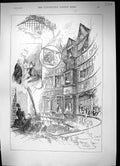Old Print 1889 Majesty'S Theatre Serenade Grand Circle Spectators Wright 19th