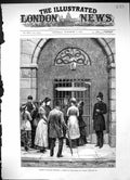 Antique Old Print 1881 Waiting Prisoners Scene Kilmainham Jail Dublin Ireland