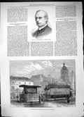 Old 1881 Beaumont Compressed-Air Engine Tramways Plumptre Dean Wells Victorian