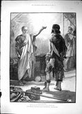 Old Antique Print 1890 Scene Wonderful Adventures Phra Phoenician Theatre 19th